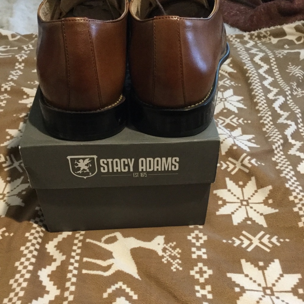Brown Stacy Adams dress shoes (Worn Once for Wedding)